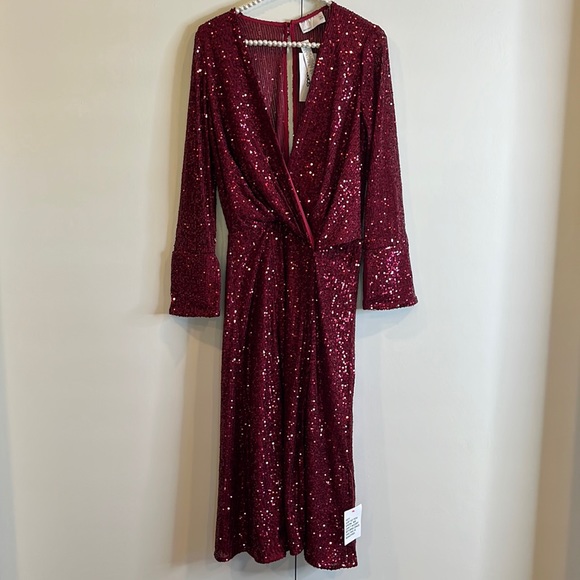 ASOS embellished sequin midi dress special occasion sparkly Size 2 - Picture 1 of 16
